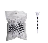 AKDJGFP Tees da Golf T-Shirt da Golf da 20 Pezzi, 70 mm/83,0 mm, a Righe Colorate, Set di Accessori in plastica Durevole a Quattro forchette for Uomo e Donna