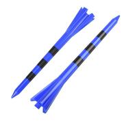 AKDJGFP Tees da Golf Tee da Golf in plastica da 100 Pezzi da 3-1/4 Pollici infrangibili Lunghi 4 Colori con riduzione della Resistenza all'attrito(Blue)