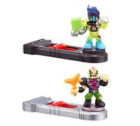 Akedo 14269 Ultimate Arcade Warriors Versus Pack EPIC PUNKTURE VS SYNTHFYRE Mini Battling Action Figures Ready, Fight, Split Strike, 10.8 x 5.56 x 8.79 cm