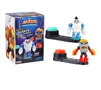 Akedo Legends of Powerstorm Giants Bundle 2 Giganti che combattono guerrieri Volcrag contro Shatterclaw con armatura a doppio colpo e controller Bash a 2 pulsanti in una confezione