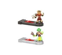 Akedo- EA Ultimate Arcade Warriors Versus Pack Miss Slither VS Axel Mini Action Figure Ready, Fight, Split Strike, Multicolore, Small, 14260