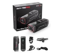 AKEEYO AKY-730Pro Dash Cam 4K per Moto/Bici,Action Camera 30FPS con Stabilizzazione EIS,Touchscreen da 1,14",GPS Integrato,Impermeabilità IP66,Batteria 6 Ore,Registrazione a Ciclo Continuo