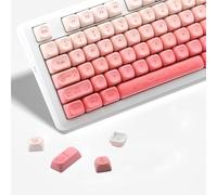 AKepopery 134Keys - Copritasti in PBT, con profilo MOA, per interruttori Cherry Gateron MX, tasti meccanici, tappi per tasti (polvere di farfalla)