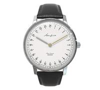 Akerfalk First Season Quarzo Pelle Nero Acciaio Bianco Vintage Orologio Uomo