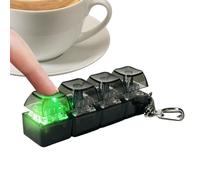 AKeyboard Fidget - PC, Stress Relief Relaxation Keychain | Keyboard Keychain With Light For Students Office Coworkers Friends Family