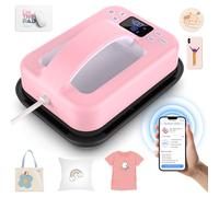 AKEYDIY 5586_B_EU - Pressa per trasferimento intelligente, 12,7 x 17,8 cm, colore: Rosa