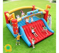 AKEYDIY Grande casa gonfiabile per bambini grandi, scivolo extra largo/arrampicata temi corsa centro giochi per la parte - cortile ostacolo salto castello rimbalzante con soffiatore regalo