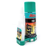 AKFIX 705 ADESIVO COLLA RAPIDA SUPERPOTENTE UNIVERSALE PROFESSIONALE | Colla istantanea universale per riparazioni, elevata aderenza e indurimento rapido, per legno, MDF, gomma e pelle
