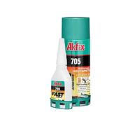 Akfix 705 colla professionale extra forte con attivatore spray da 200 ml per riparazioni universali ad alta tenuta
