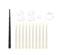 Akfldms 10 Candele Galleggianti Magiche da Appendere con Bacchetta Magica e per Decorazioni per Finestre di Compleanno, Feste di Halloween