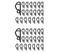 Akfldms 240X Mini Ganci per Grondaie Clip per Luci Natalizie per Esterni Clip per Appendere Luci per Decorazioni Natalizie per Feste Luci Stringa Nere