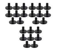 Akfldms 24PZ Piatto Maniche 8PZ 38X26mm Nero Piatto Maniche Sostituzione per Mensola Kit