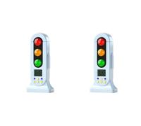 Akfldms 2X Timer Visivo con Semaforo Intelligente, Audio, Display LCD Digitale per Bambini, Timer per il Conto Alla Rovescia In Cucina