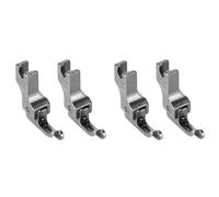 Akfldms 4 Pezzi Piedino Guida Stretta Piedini Industriali per Macchina da Cucire Un Punto Annodato Piedini Universali con Cerniera, CR1/16NS (0,2)