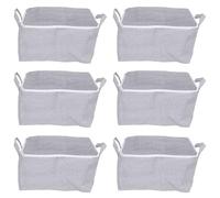 Akfldms 6X Scatola Portaoggetti Tridimensionale per La Casa con Organizer per Finestre, in Tessuto, Pieghevole, per Guardaroba, di Grande capacità, 30 Litri