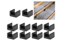 Akfldms Clip di Isolamento Acustico per Sottopavimento, 10 Pezzi di Galleggianti per Pavimenti di Sottomarini, Isolatori per Travetti In Gomma, Disaccoppiatori per Pavimenti