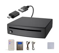 Akfldms Lettore CD Universale Esterno Tramite Porta USB per Autocarri con Adattatore Audio Aggiornato