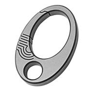 Akfldms Mini Ovale con Fibbia in Lega di Titanio, Strumento per Esterni