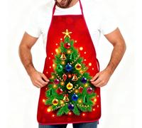 Akfldms Natalizio Impermeabile per, Bavaglino da Cucina, da Chef per Uomo, Fornaio, Famiglia, Cucina B