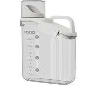 Akfldms Organizzatore per Alimenti Secchi da Cucina - Contenitori Ermetici per Alimenti, Set Trasparente con Coperchi e Beccuccio Versatore, per La Gestione Della Dispensa C