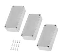 Akfldms Per Pedali Effetti per Chitarra Fai-Da-Te, Confezione da 3 Custodie In Alluminio Stomp Box - 1590B