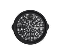 Akfldms Teglia per Pizza In Silicone Antiaderente, Multifunzionale per Cucina, BBQ e Feste, Nera