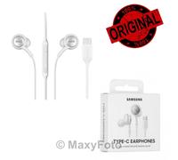 AKG AURICOLARE STEREO ORIGINAL CUFFIE MICROFONO EO-IC100BWE TYPE-C WHITE 795EB3A