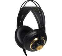 AKG K240 Studio Professional Semi-Open, Cuffie Over-Ear, design ad alte prestazioni, adattatori da 3,5 mm e 1/4", archetto autoregolante - Nero e Oro
