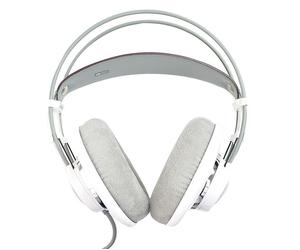 AKG K701 Open Back Dynamic Headphones White Over Ear archetto in pelle cavo d...