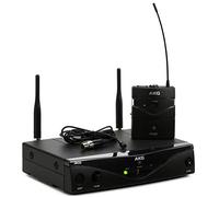AKG Pro Audio WMS420 - Set di microfoni wireless con ricevitore fisso SR420, trasmettitore tascabile P420 e microfono Lavalier C417L