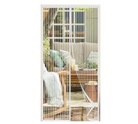 akgao Zanzariera Magnetica, 105x135cm Fibra di Poliestere Tenda Zanzariera Porta Finestra Autosigillante Zanzariere con Forte Magneti per Animali Domestici Bambini per Balcone Cantina-Bianco
