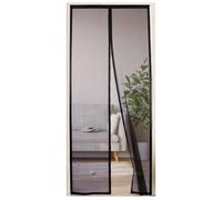 akgao Zanzariera Magnetica per Porta, 80x150cm Puro Colore Fibra di Poliestere Zanzariere per Finestre Autosigillante Tenda Zanzariera con Forte Magneti Domestici Bambini per Balcone Cantina-Nero