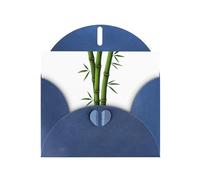 AKGFFDS Blue Holiday saluto assegno carta vuota e perla bella nota vuota blocco Un orgoglioso bambù Stampa