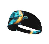 AKGFFDS Data Dragon, fascia elastica con stampa Firewall, per esercizi sportivi, per uomini e donne, morbida, ad asciugatura rapida