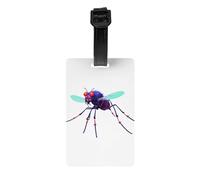 AKGFFDS Data Mosquito Virus Printing Etichetta bagagli Tipo Identificatore bagagli Adatto sia per uomini che per donne, stampato con etichette multifunzionali e carine