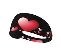 AKGFFDS Fascia elastica con stampa di felicità, per esercizi sportivi, per uomini e donne, morbida, ad asciugatura rapida