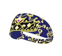 AKGFFDS Fascia elastica con stampa di tiara fantasy, per esercizi sportivi, per uomini e donne, morbida, ad asciugatura rapida
