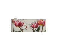 AKGFFDS Fascia per bambini con tre fiori di tulipano, morbida, delicata sulla pelle ed elastica, in poliestere, per neonati da 0 a 6 mesi