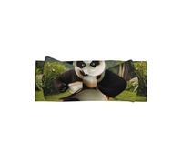 AKGFFDS Fascia per capelli con panda gigante nella giungla, in poliestere, morbida, delicata sulla pelle ed elastica, per neonati da 0 a 6 mesi