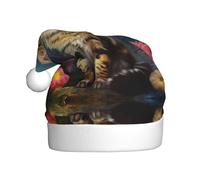 AKGFFDS gattini che stampano il cappello di Natale per adulti materiale è morbido e leggero