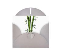 AKGFFDS Grigio Vacanza saluto assegno carta vuota e perla bella nota vuota blocco Un orgoglioso bambù Stampa