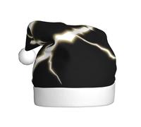 AKGFFDS Il cappello di Natale con stampa violenta fulmine per adulti è morbido e leggero