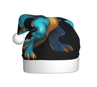 AKGFFDS Il cappello di Natale di stampa del firewall del drago di dati per il materiale adulto è morbido e leggero