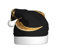 AKGFFDS Il cappello di Natale di stampa della luna sinuosa della bambola per il materiale adulto è morbido e leggero