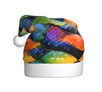 AKGFFDS Il cappello di Natale di stampa della scala del pesce dell'arcobaleno per il materiale adulto è morbido e leggero