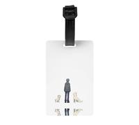 AKGFFDS It only has You in its Eyes Printing Etichetta per bagagli Tipo Identificatore per bagagli Adatto sia per uomini che per donne, stampato con etichette multifunzionali e carine