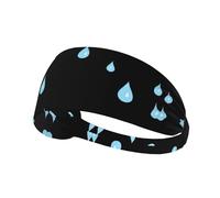 AKGFFDS It's raining - Fascia elastica per esercizi con stampa, per uomini e donne, morbida, ad asciugatura rapida