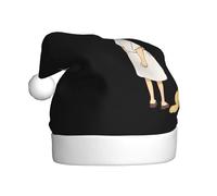 AKGFFDS La storia di persone e cani Stampa cappello di Natale per adulti materiale è morbido e leggero