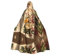 AKGFFDS Mantello con cappuccio per adulti di Halloween Un piacevole pomeriggio Stampa confortevole e morbida con tesa larga adatto per feste di ballo e raduni