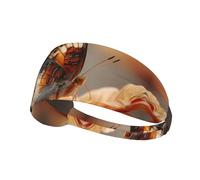 AKGFFDS Motivo sul retro di una farfalla con stampa elastica fascia per esercizi sportivi per uomini e donne, morbida, ad asciugatura rapida